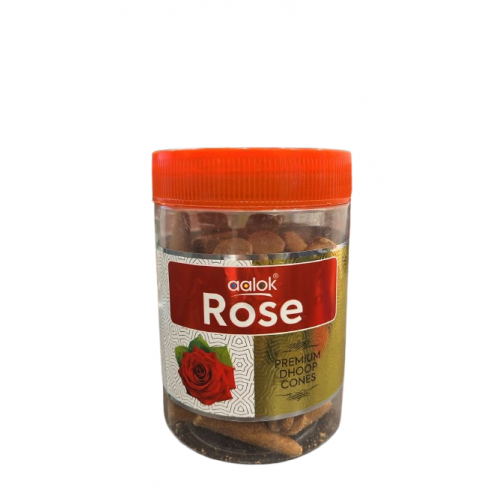 AALOK ROSE DHOOP CONES 250G