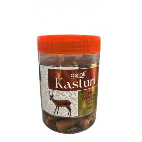 AALOK KASTURI DHOOP CONES 120G