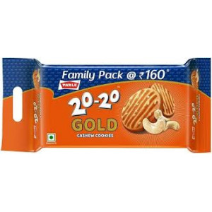 PARLE 20-20 GOLD CASHEW COOKIES 604.8G