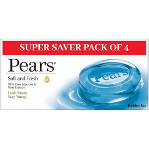 PEARS SOFT AND FRESH SOAP 4*125G