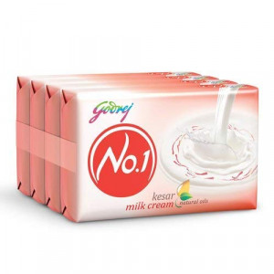 GODREJ NO.1 KESAR CREAM SOAP 4*150G