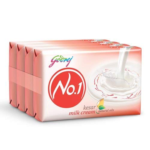GODREJ NO.1 KESAR CREAM SOAP 4*150G