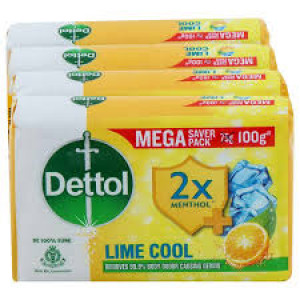 DETTOL LIME COOL SOAP 4U*100G