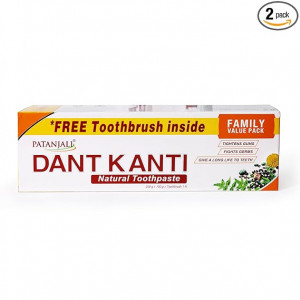 PATANJALI DANT KANTI 200G+100G+BRUSH 1N