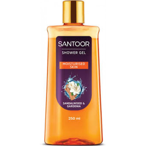 SANTOOR SHOWER GEL SANDAL@GARDENIA 250ML