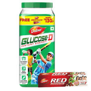 DABUR GLUCOSE-D 1KG+RED PASTE 175G FREE