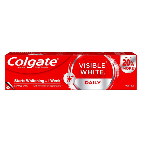 COLGATE VISIBLE WHITE TOOTHPASTE 120G COLGATE VISIBLE WHITE TOOTHPASTE 120G