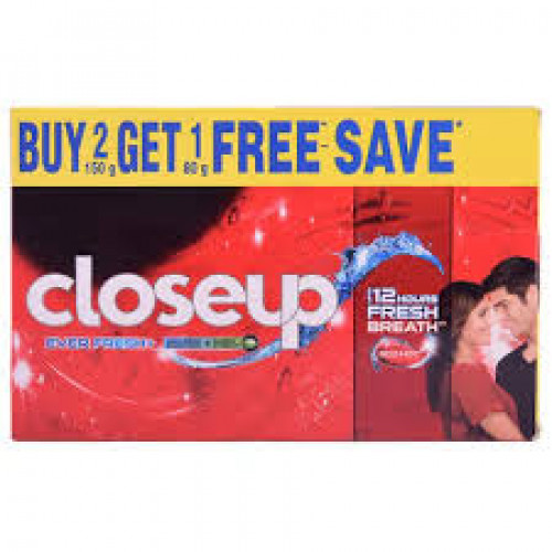 CLOSEUP PASTE 205G 2+1FREE