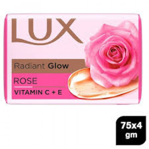 LUX ROSE VITAMIN C+E SOAP 4*75G