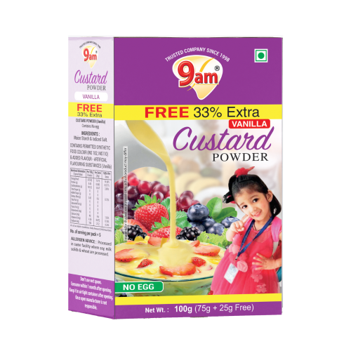 9AM VANILLA CUSTARD POWDER 135G