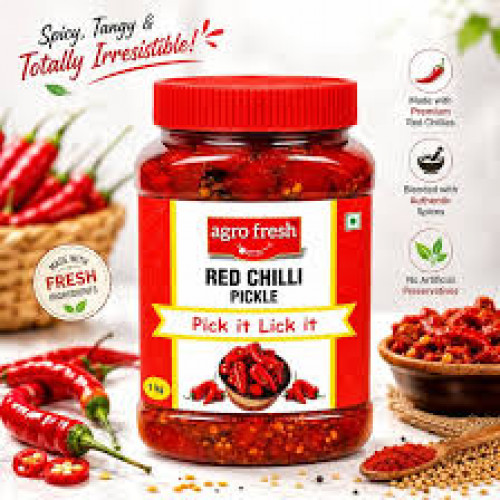 AGRO FRESH RED CHILLI PICKLE 1KG AGRO FRESH RED CHILLI PICKLE 1KG
