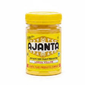 AJANTA FOOD COLOUR LEMON YELLOW 100G
