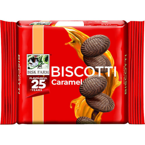 BISK FARM BISCOTTI CARAMEL 144G