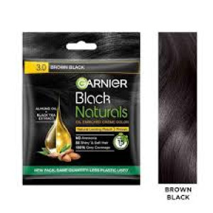 GARNIER BLACK NATURAL BROWN BLACK 20ML+20G