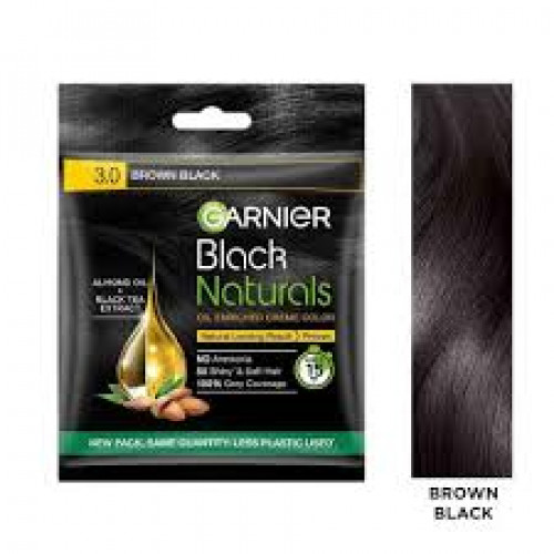 GARNIER BLACK NATURAL BROWN BLACK 20ML+20G