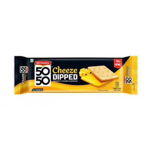 BRITANNIA 50-50 CHEESE DIPPED SANDWICH 150G