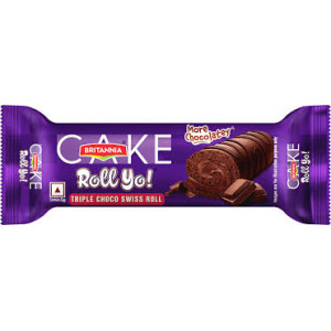 BRITANNIA TRIPLE CHOCO SWISS ROLL 24G