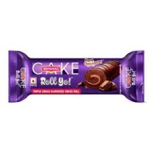 BRITANNIA TRIPLE CHOCO SWISS ROLL 24G