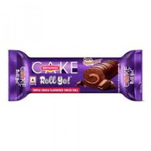 BRITANNIA TRIPLE CHOCO SWISS ROLL 24G