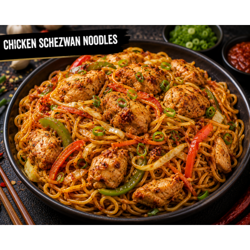 CHICKEN SCHEZWAN NOODLES