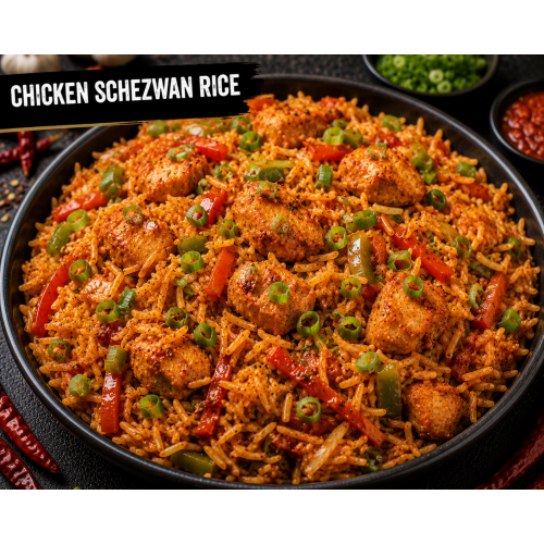 CHICKEN SCHEZWAN RICE