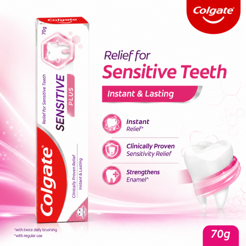COLGATE SENSITIVE PLUS PASTE 70G