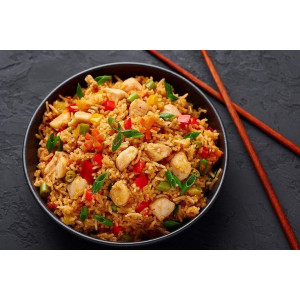 CHICKEN SCHEZWAN RICE