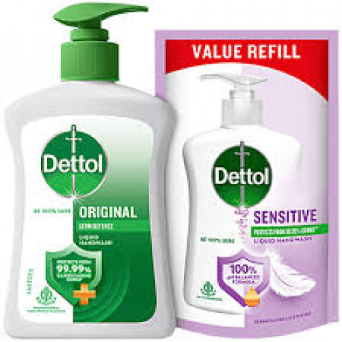 DETTOL ORG.HANDWASH 200ML+1 REFILL FREE