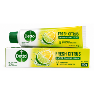 DETTOL FRESH CITRUS SHAVING CREAM 80G