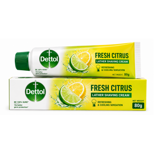 DETTOL FRESH CITRUS SHAVING CREAM 80G DETTOL FRESH CITRUS SHAVING CREAM 80G