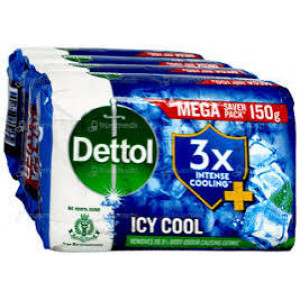 DETTOL ICY COOL BATHING BAR 4*150G