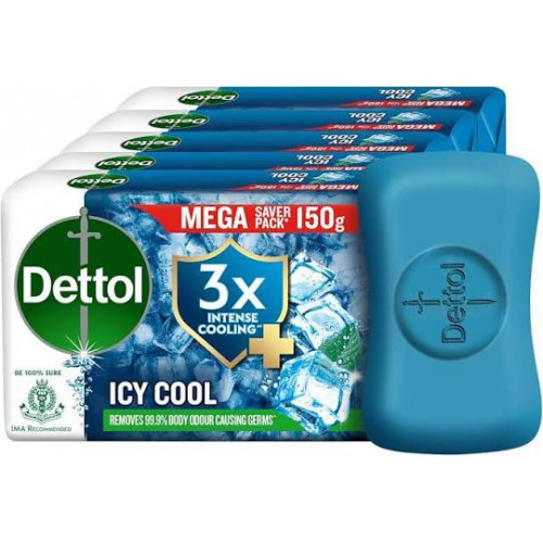 DETTOL ICY COOL SOAP 4*150G DETTOL ICY COOL SOAP 4*150G