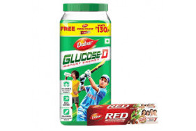 DABUR GLUCOSE-D 1KG+RED PASTE 175G FREE