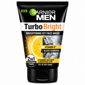 GARNIER MEN TURBO BRIGHT FACE WASH 150G
