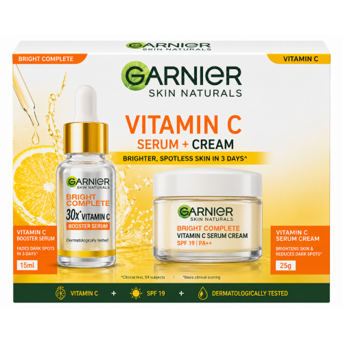 GARNIER VITAMIN-C SERUM 15ML+25G
