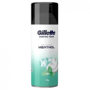 GILLETTE SHAVING FOAM MENTHOL 196G GILLETTE SHAVING FOAM MENTHOL 196G