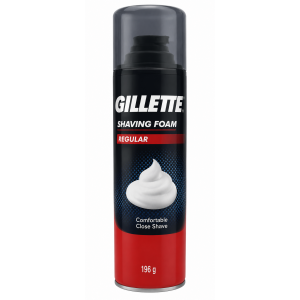 GILLETTE SHAVING FOAM REGULAR 196G