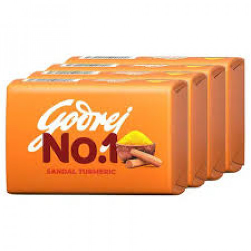 GODREJ NO.1 SANDAL TURMERIC 4U*150G