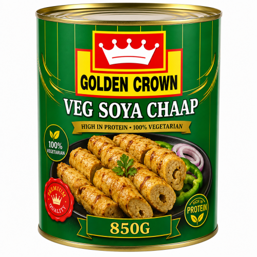 GOLDEN CROWN VEG SOYA CHAAP 850G