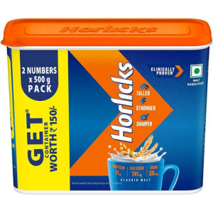 HORLICKS CLASSIC MALT CONTAINER 1KG HORLICKS CLASSIC MALT CONTAINER 1KG