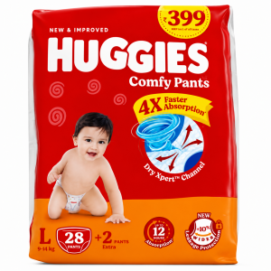 HUGGIES L 28+2 PANTS