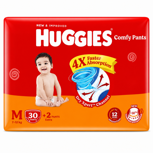 HUGGIES M 30+2 PANTS HUGGIES M 30+2 PANTS