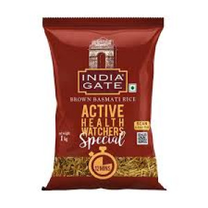 INDIA GATE BROWN BASMATI RICE 1KG