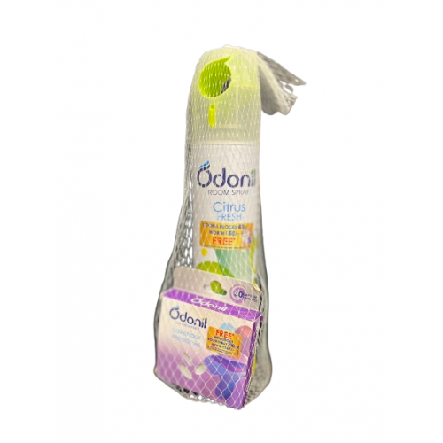 ODONIL CITRUS ROOM SPRAY 220ML+BLOCK FREE ODONIL CITRUS ROOM SPRAY 220ML+BLOCK FREE