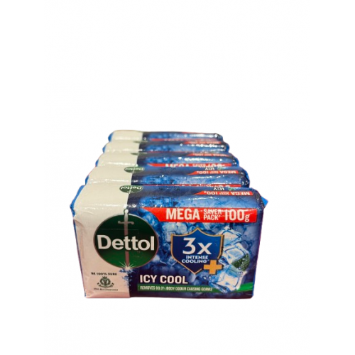 DETTOL ICY COOL SOAP 5*100G