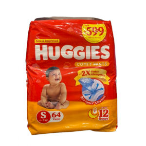 HUGGIES S 64PANTS