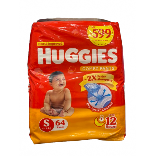 HUGGIES S 64PANTS