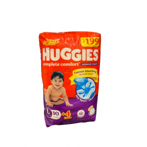 HUGGIES L 10+4PANTS
