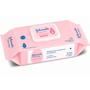 JOHNSONS BABY WIPES 72UNITS