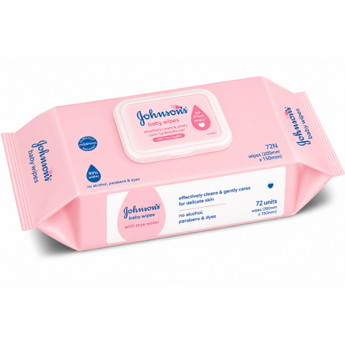 JOHNSONS BABY WIPES 72UNITS